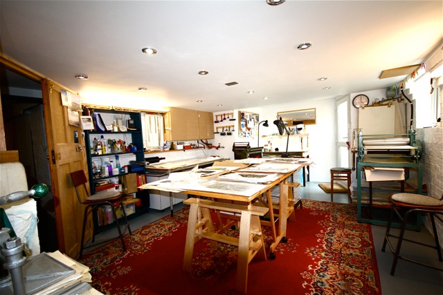 The Hazelnut Press studio - part of The Ridley Road Group